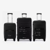 Set trolere KREAL model HAWAII polipropilenă negru - Imagine 1