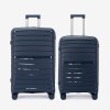  Troler set 2 Bucati KREAL model HAWAII Troler mediu 64 cm şi Troler mare 75 cm polipropilenă albastru - Imagine 1