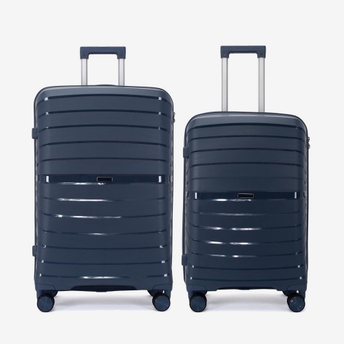  Troler set 2 Bucati KREAL model HAWAII Troler mediu 64 cm şi Troler mare 75 cm polipropilenă albastru