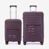  Troler set 2 Bucati KREAL model HAWAII Troler cabina 55 cm şi Troler mare 75 cm polipropilenă  violet - Imagine 1