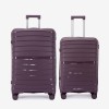  Troler set 2 Bucati KREAL model HAWAII Troler mediu 64 cm şi Troler mare 75 cm polipropilenă violet - Imagine 1