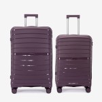  Troler set 2 Bucati KREAL model HAWAII Troler mediu 64 cm şi Troler mare 75 cm polipropilenă violet