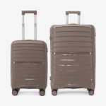  Troler set 2 Bucati KREAL model HAWAII Troler cabina 55 cm şi Troler mare 75 cm polipropilenă  khaki