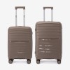  Troler set 2 Bucati KREAL model HAWAII Troler cabina 55 cm şi Troler mediu 64 cm polipropilenă khaki - Imagine 1