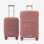  Troler set 2 Bucati KREAL model HAWAII Troler cabina 55 cm şi Troler mare 75 cm polipropilenă roz