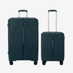  Troler set 2 Bucati KREAL model IBIZA Troler cabina 55 cm şi Troler mare 75 cm polipropilenă verde inchis