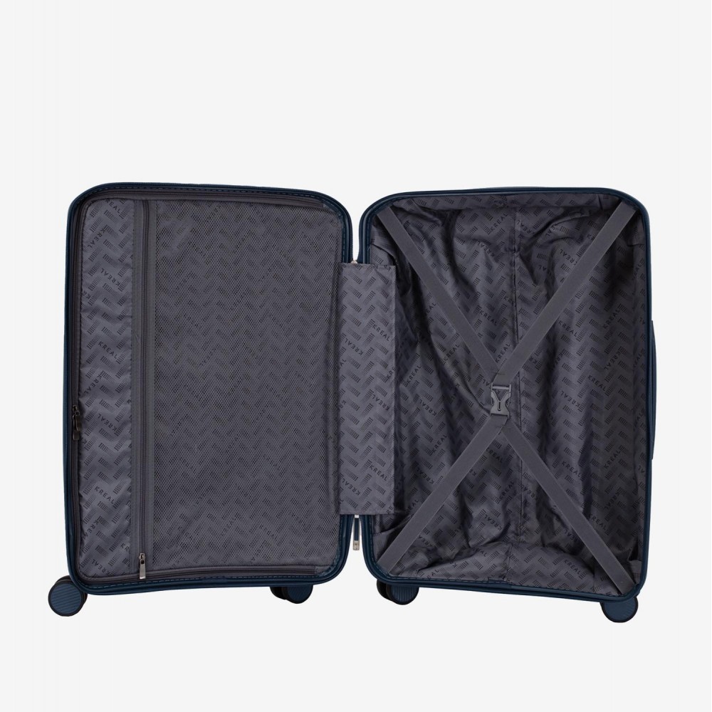 Troler cabina KREAL model TASOS 55 cm polipropilenă bleumarin