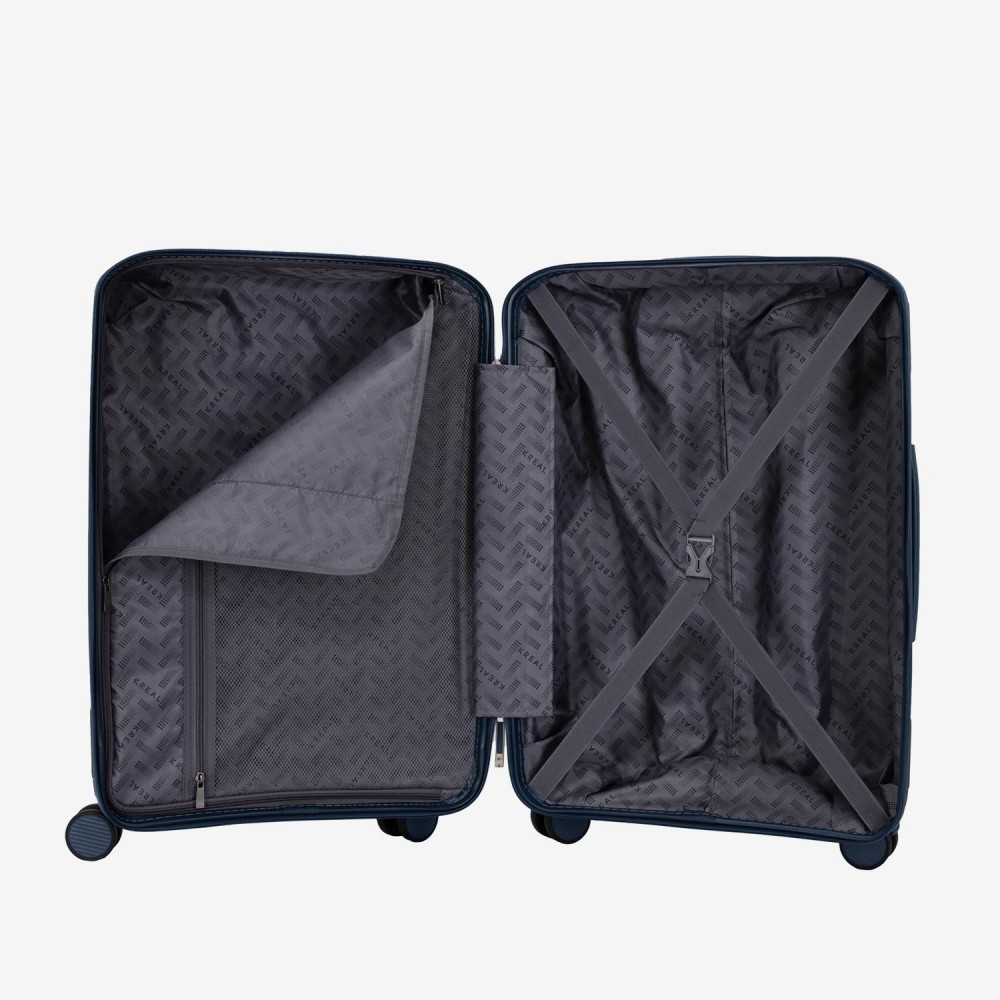 Troler cabina KREAL model TASOS 55 cm polipropilenă bleumarin
