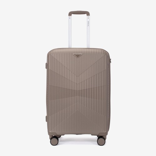 Troler set 2 Bucati KREAL model TASOS Troler mediu 66 cm şi Troler mare 74 cm polipropilenă gold