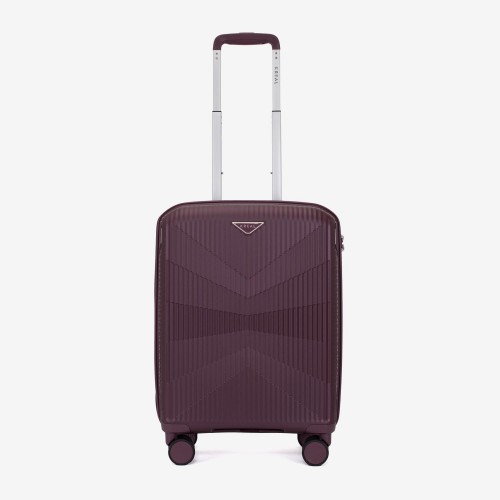  Troler set 2 Bucati KREAL model TASOS Troler cabina 55 cm şi Troler mare 74 cm polipropilenă burgundy