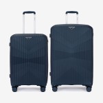  Troler set 2 Bucati KREAL model TASOS Troler mediu 66 cm şi Troler mare 74 cm polipropilenă albastru