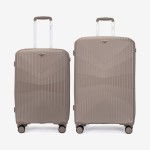  Troler set 2 Bucati KREAL model TASOS Troler mediu 66 cm şi Troler mare 74 cm polipropilenă gold