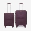  Troler set 2 Bucati KREAL model TASOS Troler cabina 55 cm şi Troler mediu 66 cm polipropilenă burgundy - Imagine 1