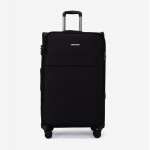 Troler mare extensibil ENZO NORI SPARK 77 cm textil negru