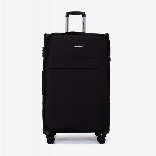 Troler mare extensibil ENZO NORI SPARK 77 cm textil negru