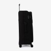  Troler set 2 Bucati ENZO NORI model SPARK Troler cabina 55 cm şi Troler mare 77 cm textil negru - Imagine 4