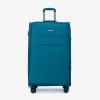 Troler mare extensibil ENZO NORI SPARK 77 cm textil albastru - Imagine 1