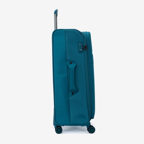 Troler mare extensibil ENZO NORI SPARK 77 cm textil albastru