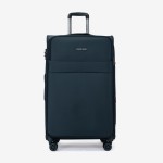 Troler mare extensibil ENZO NORI SPARK 77 cm textil  albastru-verde