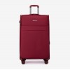 Troler mare extensibil ENZO NORI SPARK 77 cm textil  rosu - Imagine 1