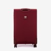 Troler mare extensibil ENZO NORI SPARK 77 cm textil  rosu - Imagine 5