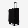  Troler set 2 Bucati ENZO NORI model SPARK Troler cabina 55 cm şi Troler mediu 66 cm textil negru - Imagine 3