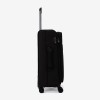  Troler set 2 Bucati ENZO NORI model SPARK Troler cabina 55 cm şi Troler mediu 66 cm textil negru - Imagine 4