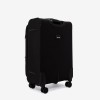  Troler set 2 Bucati ENZO NORI model SPARK Troler cabina 55 cm şi Troler mediu 66 cm textil negru - Imagine 5