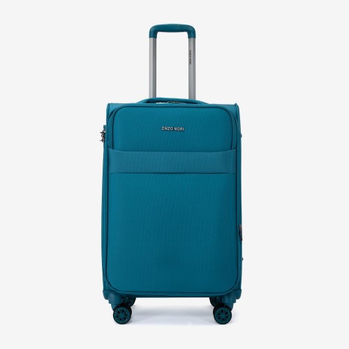 Troler mediu ENZO NORI SPARK 66 cm textil albastru