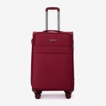 Troler mediu ENZO NORI SPARK 66 cm textil rosu
