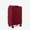 Troler mediu ENZO NORI SPARK 66 cm textil rosu - Imagine 4