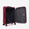 Troler mediu ENZO NORI SPARK 66 cm textil rosu - Imagine 7