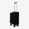  Troler set 2 Bucati ENZO NORI model SPARK Troler cabina 55 cm şi Troler mare 77 cm textil negru - Imagine 2