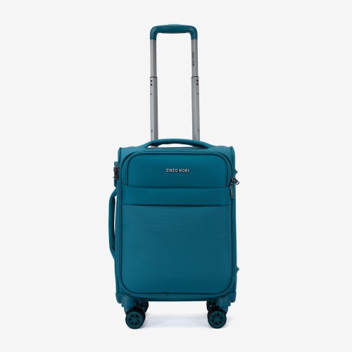 Troler cabină ENZO NORI SPARK 55 cm textil albastru