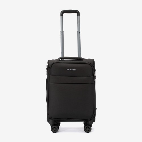 Troler cabină ENZO NORI SPARK 55 cm textil verde-gri