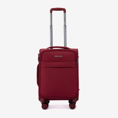 Troler cabină ENZO NORI SPARK 55 cm textil rosu