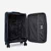  Troler set 2 Bucati ENZO NORI model SPARK Troler cabina 55 cm şi Troler mare 77 cm textil albastru-verde - Imagine 7