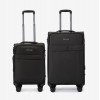  Troler set 2 Bucati ENZO NORI model SPARK Troler cabina 55 cm şi Troler mediu 66 cm textil verde-gri - Imagine 1