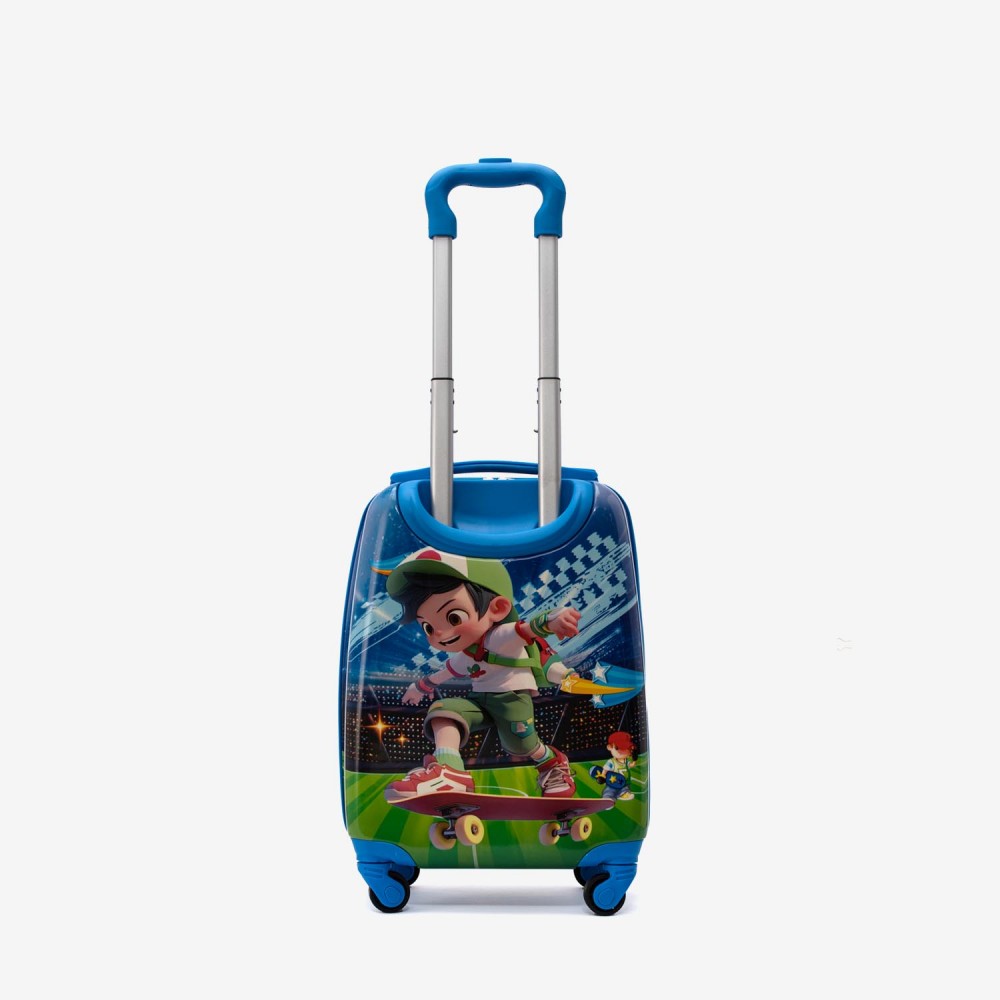 Troler copii Boy 44 cm ABS cu policarbonat, albastru