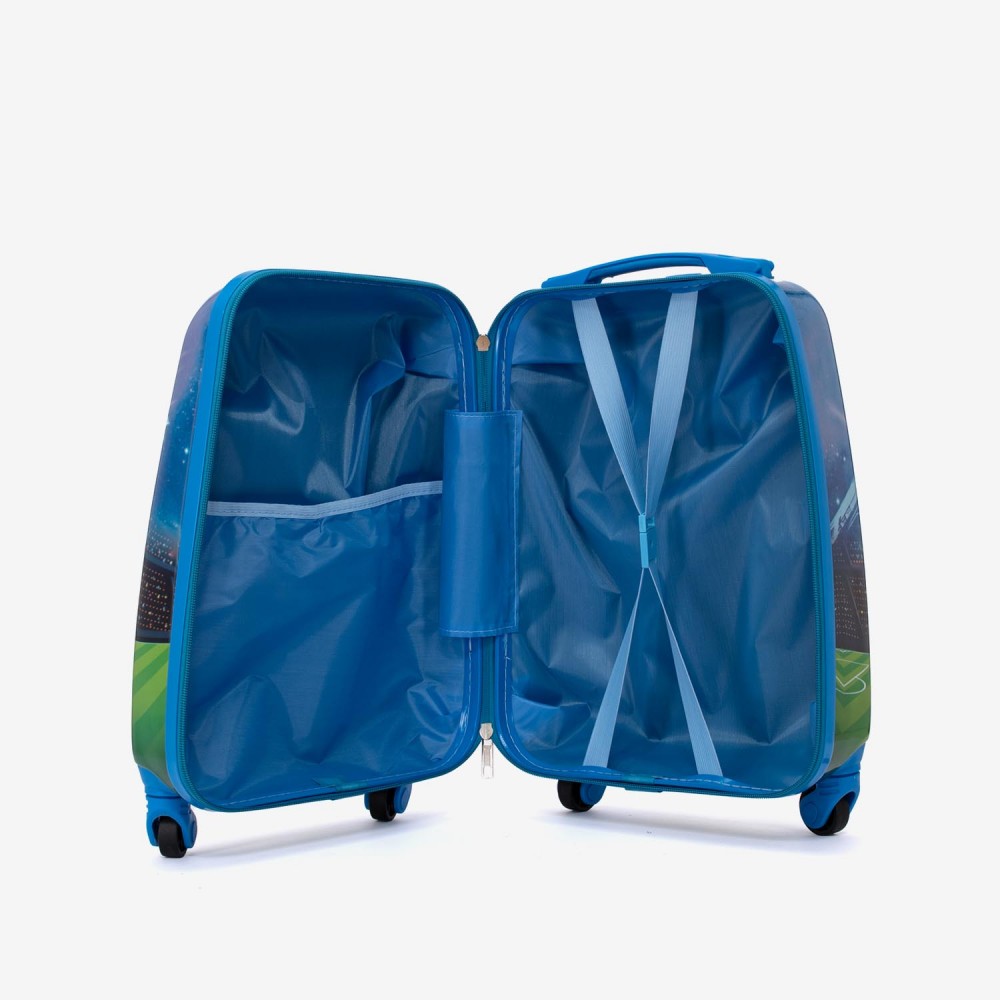 Troler copii Boy 44 cm ABS cu policarbonat, albastru