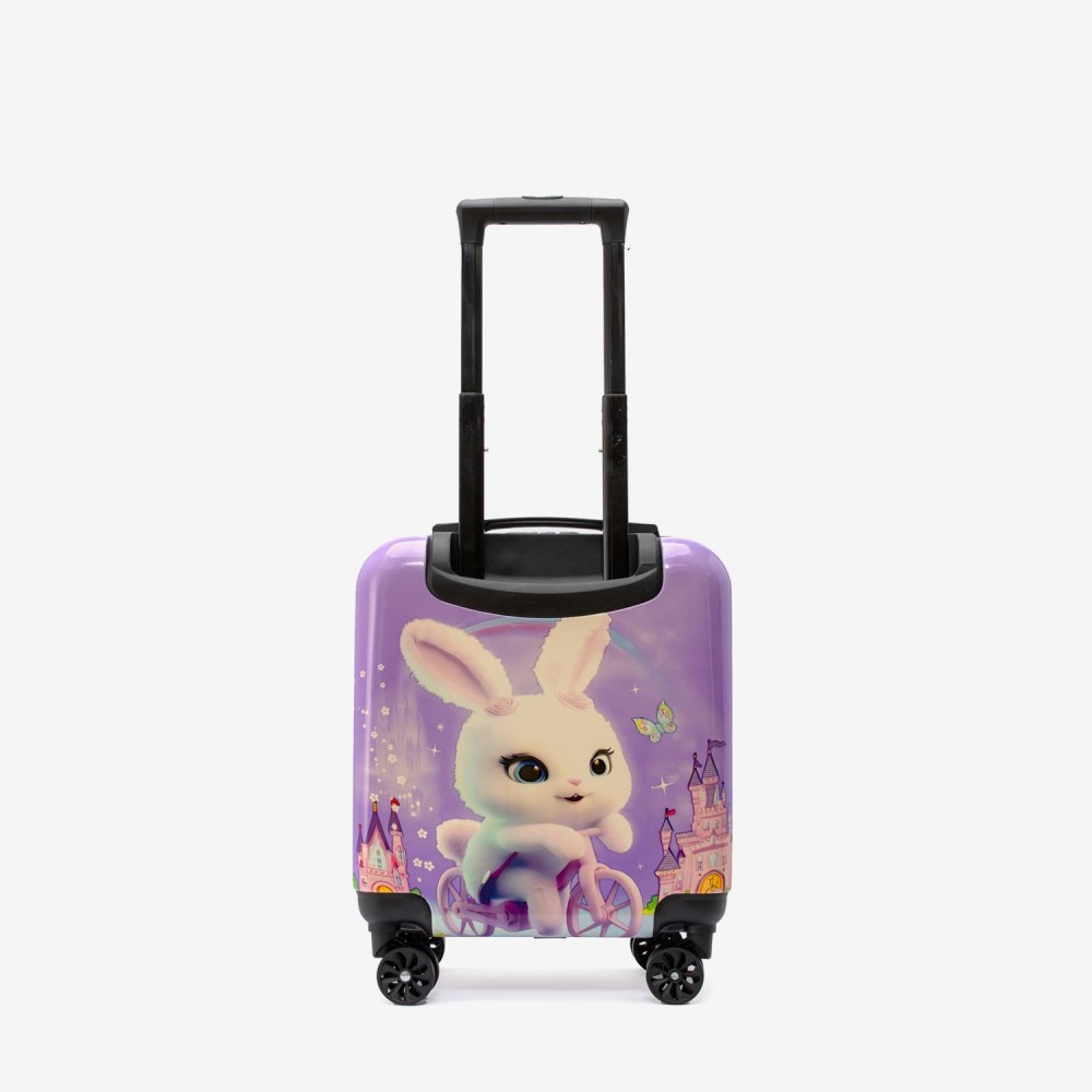 Troler copii Rabbit 44 cm ABS cu policarbonat, violet