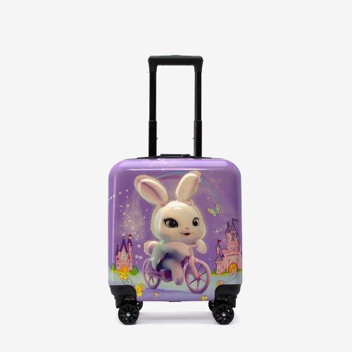 Troler copii Rabbit 44 cm ABS cu policarbonat, violet