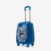 Troler copii Bear 44 cm ABS cu policarbonat, albastru,alb