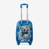 Troler copii Bear 44 cm ABS cu policarbonat, albastru,alb