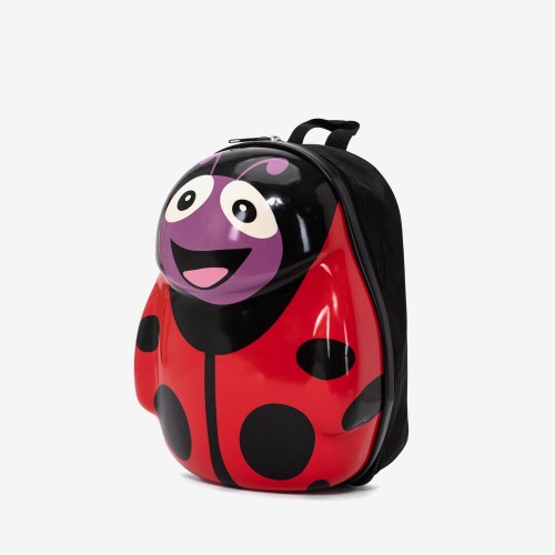 Ghiozdan copii Beetle, ABS cu policarbonat și material textil, rosu