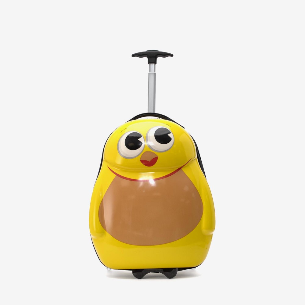 Troler copii Chicken  44 cm ABS cu policarbonat, galben