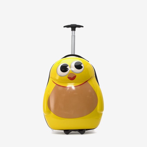 Troler copii Chicken 44 cm ABS cu policarbonat, galben