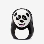 Ghiozdan copii Panda, ABS cu policarbonat și material textil, negru,alb