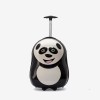 Troler copii Panda 44 cm ABS cu policarbonat, negru, alb