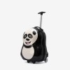 Troler copii Panda 44 cm ABS cu policarbonat, negru, alb